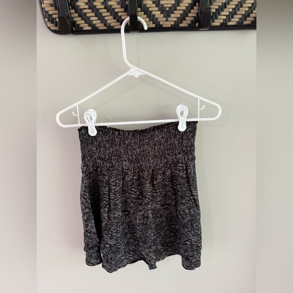 Rails Addison Skirt - Charcoal Grey Abstract Anim… - image 7